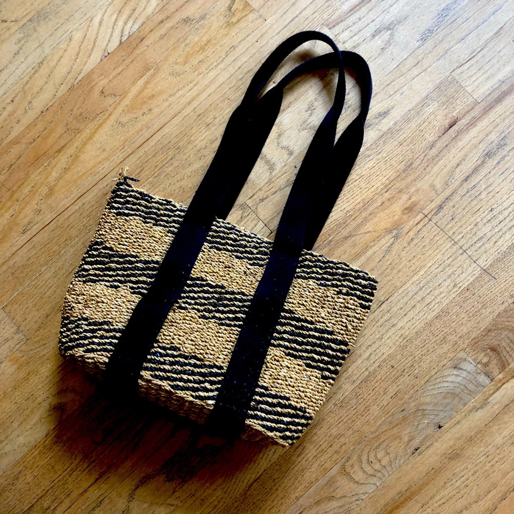 Barneys straw tote